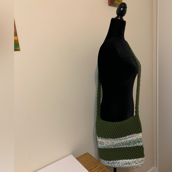 Crossbody Bag Multicolor Handmade Crochet - Picture 2 of 16
